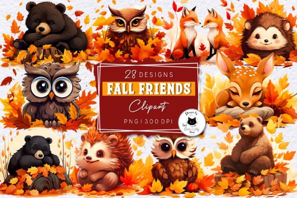 Adorable Forest Animal Clipart for Fall Projects