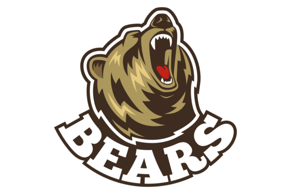 Bears Logo: Powerful Animal Head Color B for Brand Identity