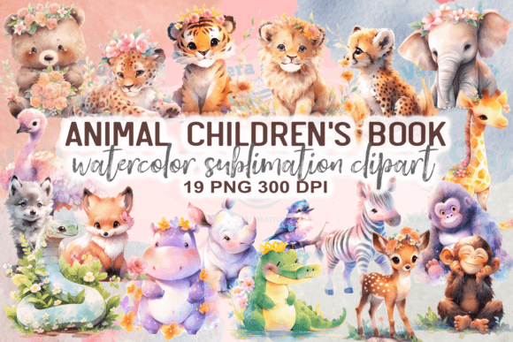 Charming Animal Clipart for Children's Book Creators