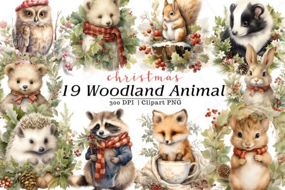 Christmas Woodland Animal Watercolor: A Designer's Holiday Toolkit