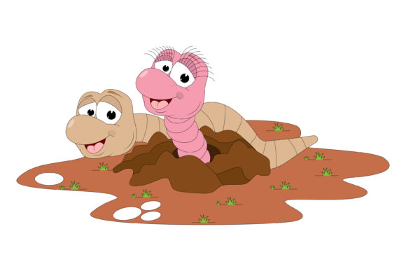 Cute Earthworm Animal Cartoon: A Playful Font for Creative Brands