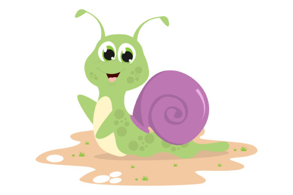 Discover the Charm of Cute Snail Animal Cartoon