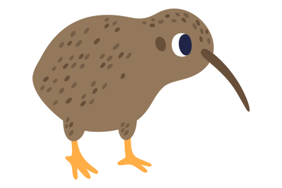 Kiwi Bird. Brown Wild Animal. Cute Chara: A Design Deep Dive