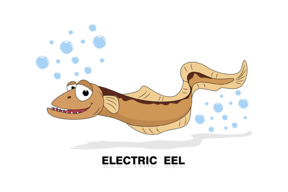 Playful & Powerful: Using Cute Electric Eel Cartoon in Design