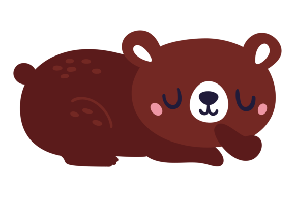 Sleeping Bear: The Adorable Nursery Print Animal