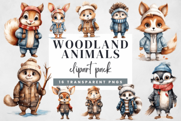 Woodland Animal Clipart Bundle: A Creative Toolkit